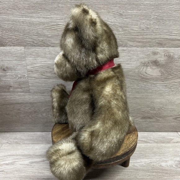 Bombay Co. Danny Teddy Bear Faux Mink Plush Russ Berrie 13" Stuffed Animal Toy - Picture 4 of 9